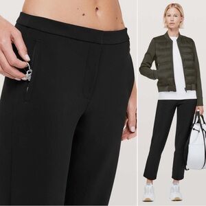 Lululemon On The Move Pants Black Tailored Techwear Trousers
